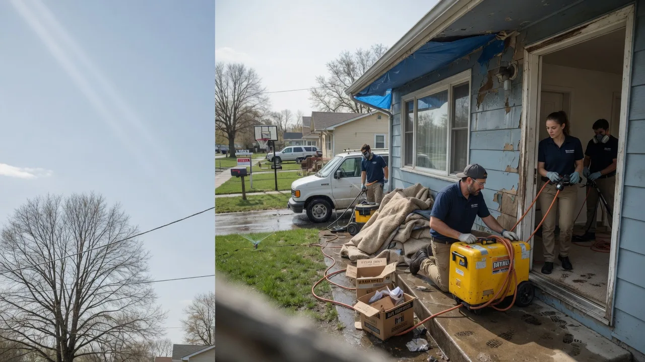 Basement Flood Cleanup in Parker City, IN near me